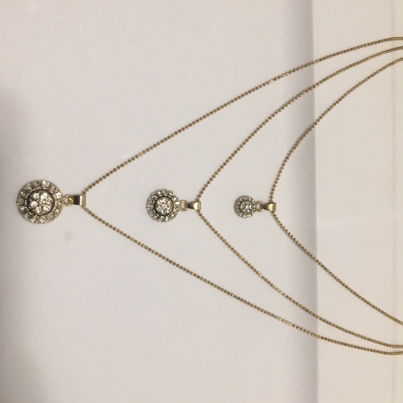 Three Chained Necklace - Picture 3 of 6